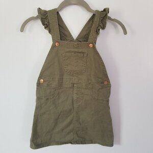 Girl's BCBG olive green skirtalls S